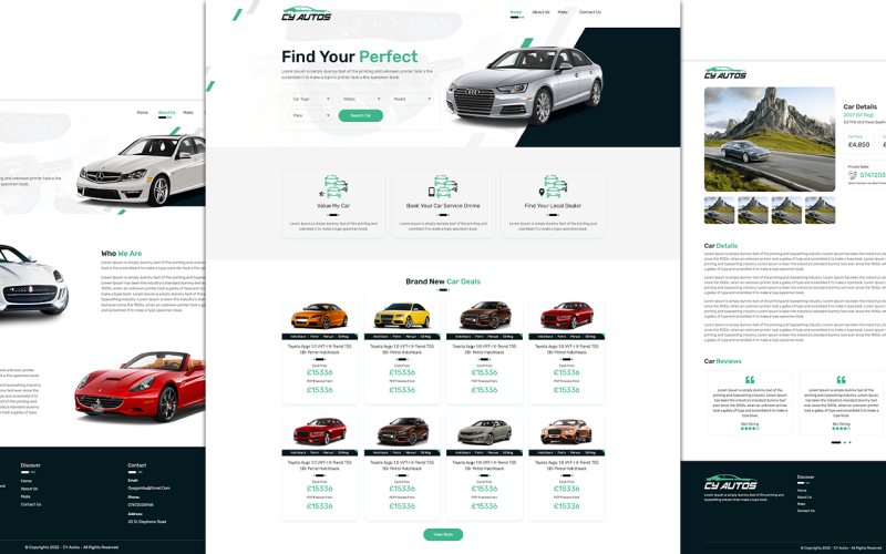 CY Autos Bootstrap 5, HTML 5 Template Website Template
