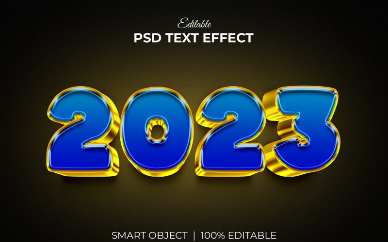 2023 Editable 3d Luxury Text Effect Product Mockup