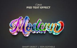 Modern editable 3d text effect