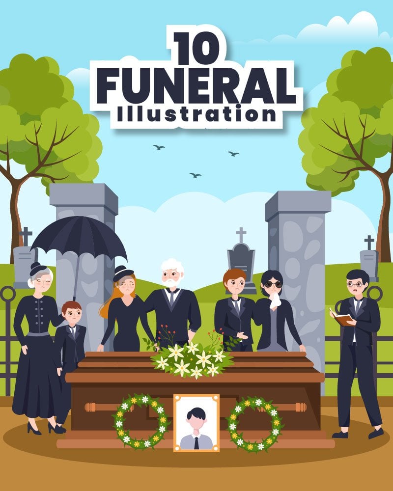 Kit Graphique #285313 Funeral Tombstone Divers Modles Web - Logo template Preview