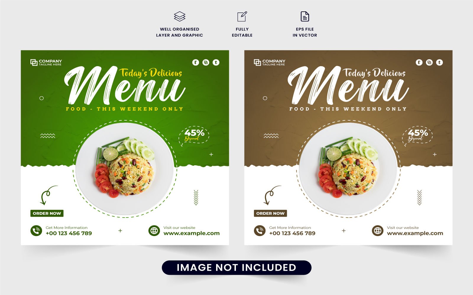 Kit Graphique #285340 Food And Divers Modles Web - Logo template Preview