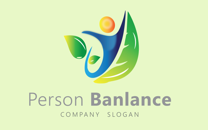 consultant Person Balance Logo Template
