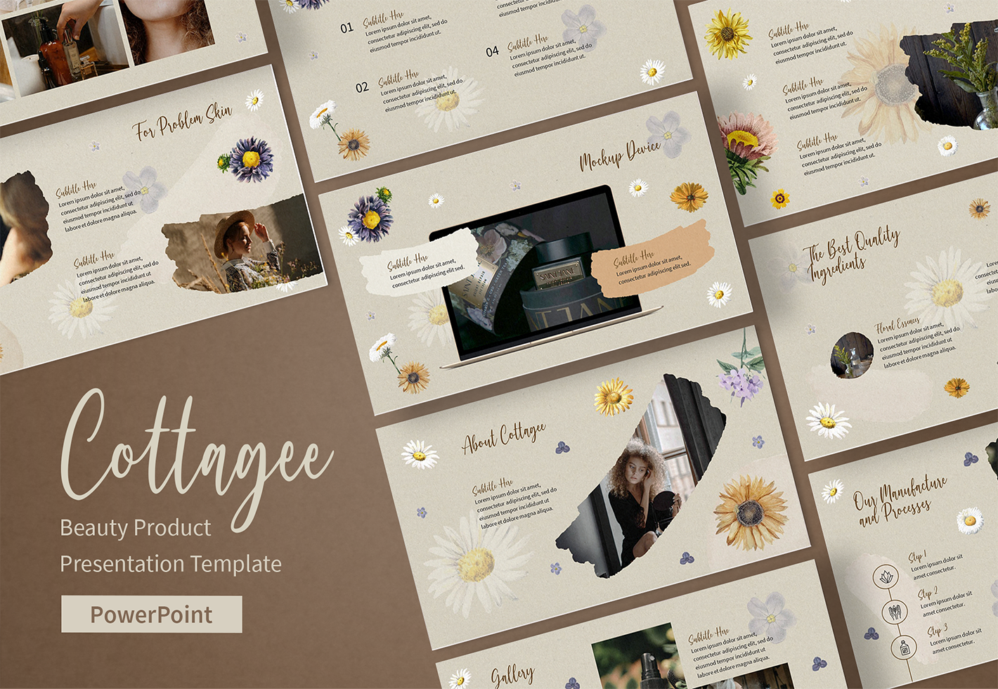 Beauty Product Presentation PowerPoint Template