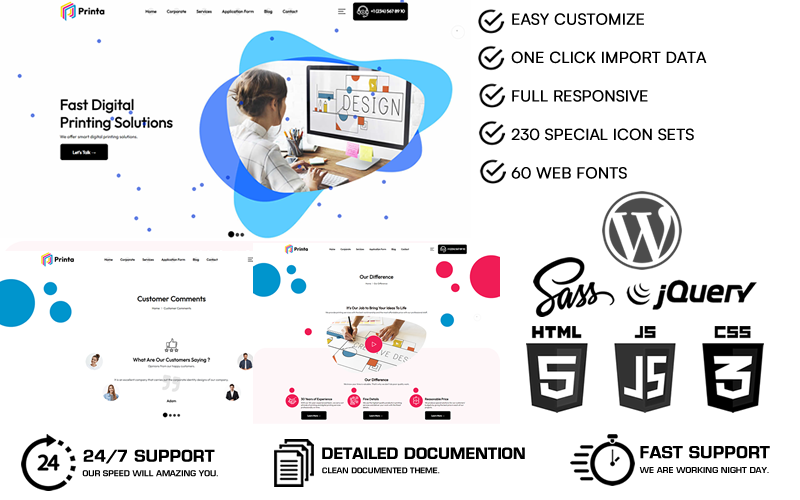 Printa - Print Company & Design Services WordPress Theme