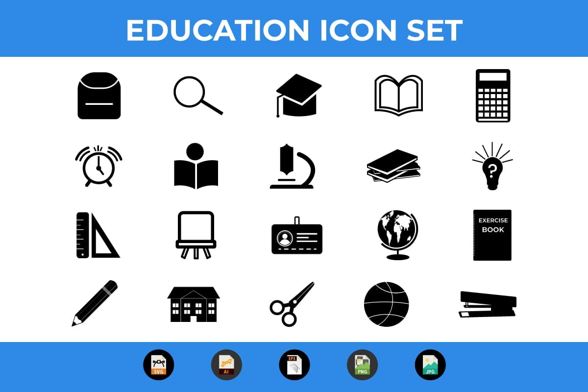 Kit Graphique #285473 Education Icons Divers Modles Web - Logo template Preview