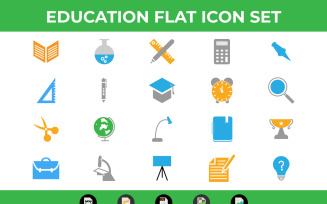 Education Flat Icons Vector and SVG