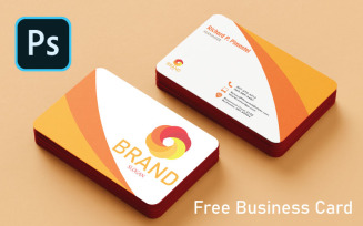 Free Orange Creative Business Card - Business Card