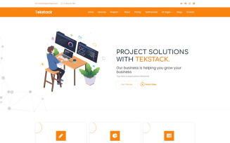 Tekstack - It Solutions and Software Solutions Website Template