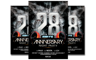 Anniversary Party Flyer Template #2