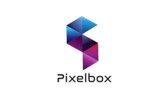 media Pixel Box Logo Template
