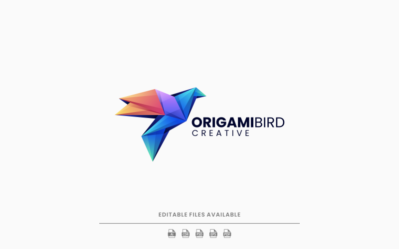 Pigeon Gradient Colorful Logo Logo Template