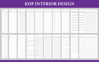 Printable Notebook Papers Editable KDP Interior