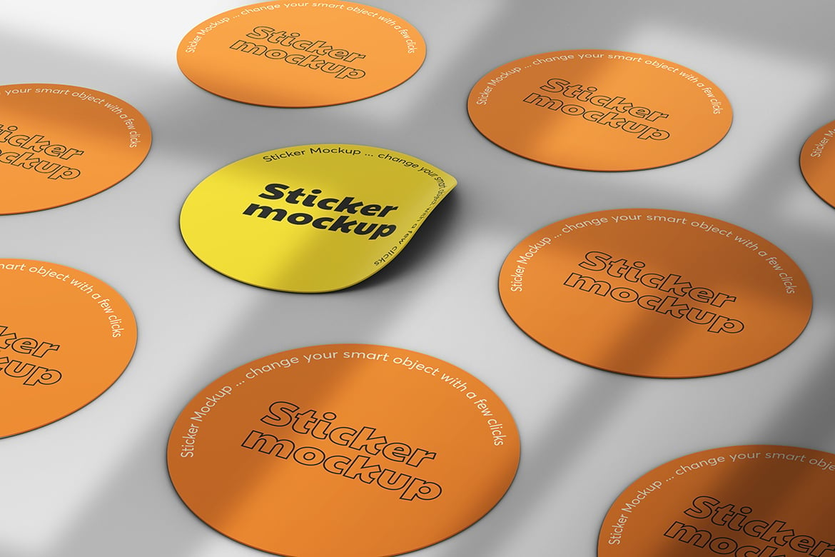 Kit Graphique #285659 Sticker Mockup Divers Modles Web - Logo template Preview