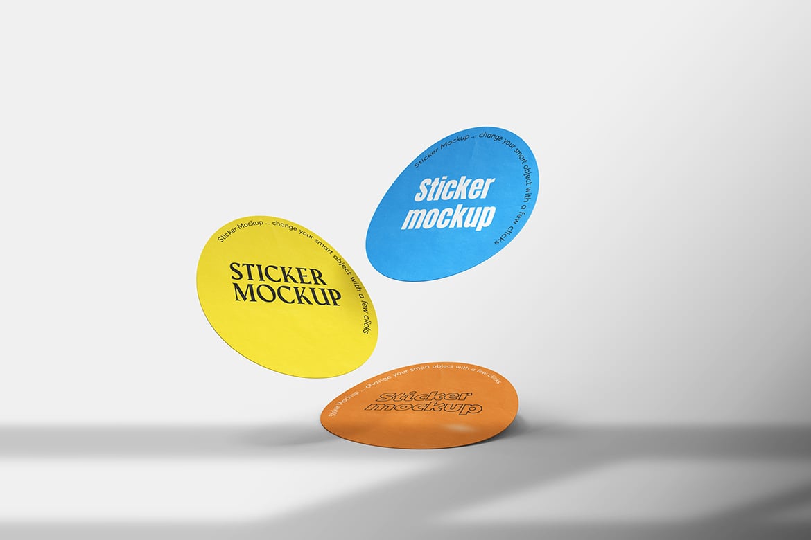 Kit Graphique #285664 Sticker Mockup Divers Modles Web - Logo template Preview