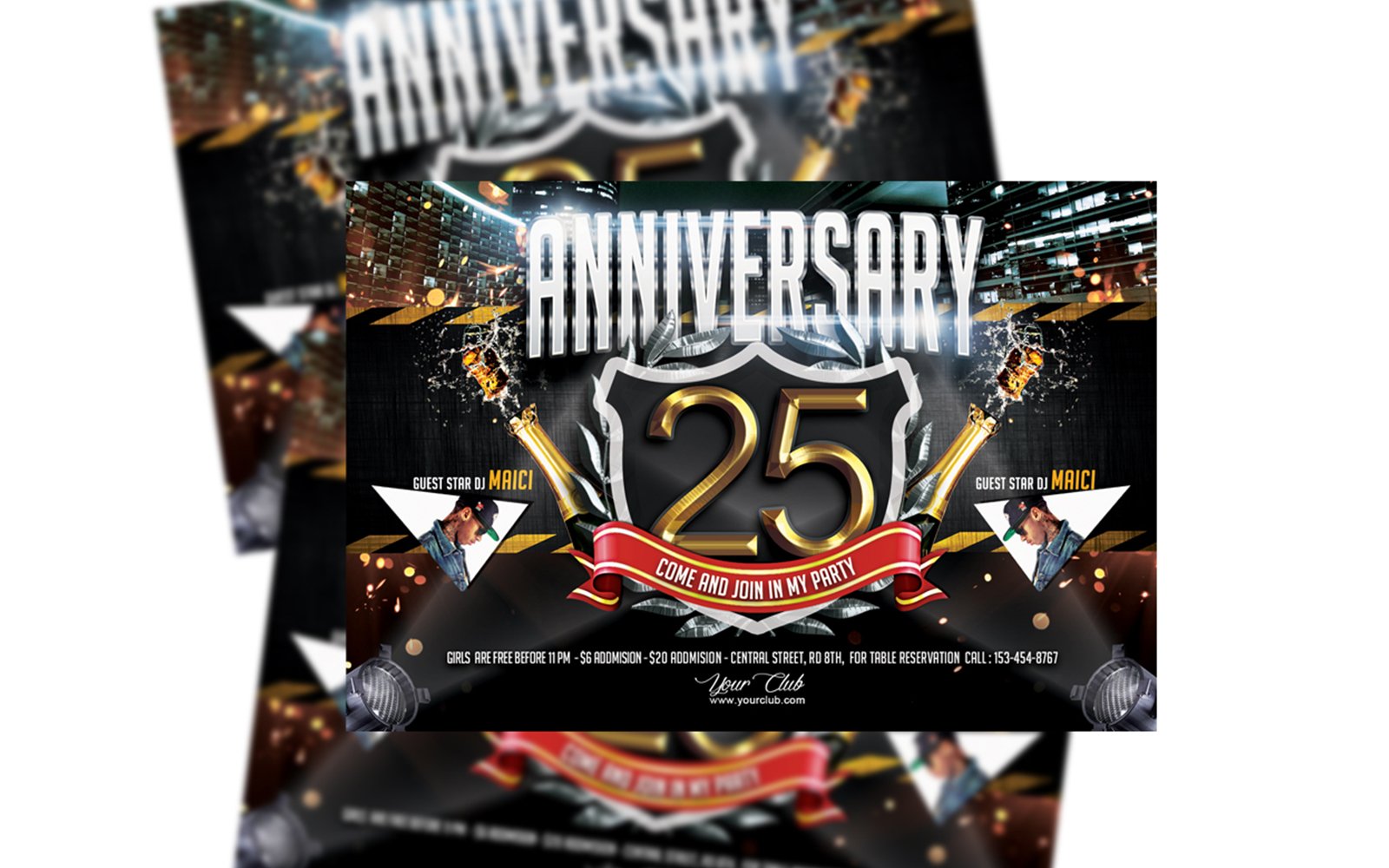 Template #285692 Anniversary Party Webdesign Template - Logo template Preview