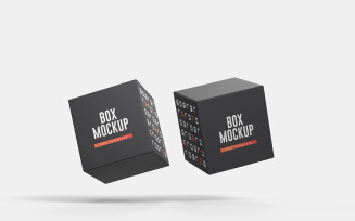 Cube Box Mockup Template Vol 04