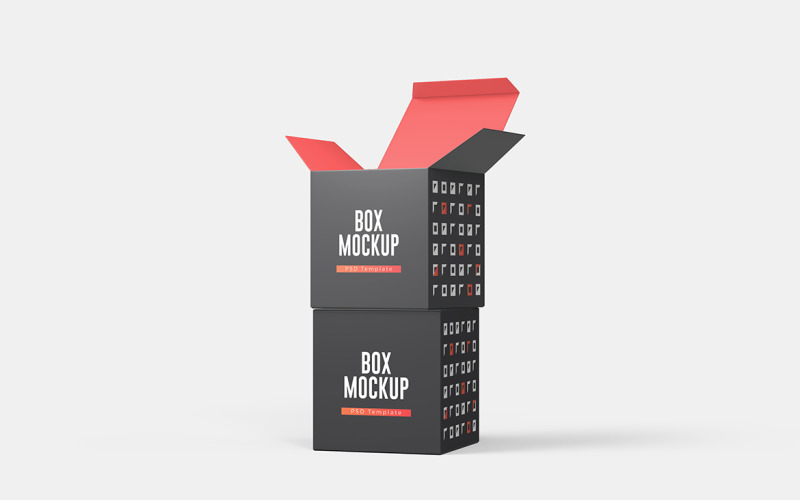 Cube Box Mockup Template Vol 11 Product Mockup