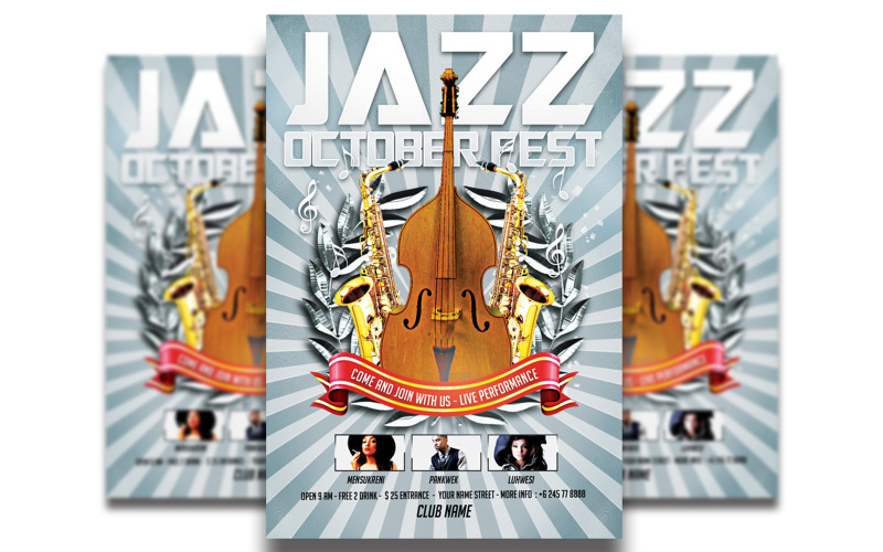 Jazz Concert - Flyer Template Corporate Identity