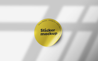 Rounded Sticker Mockup Vol 01