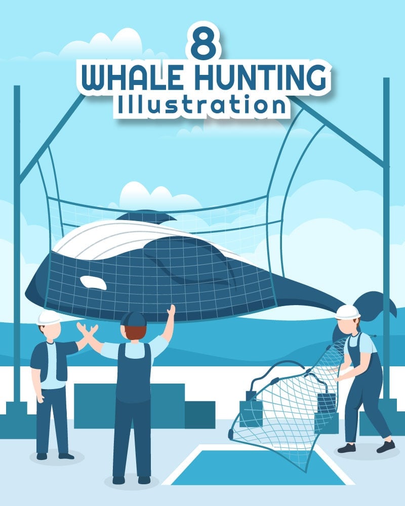 Kit Graphique #285703 Baleine Chasseing Divers Modles Web - Logo template Preview