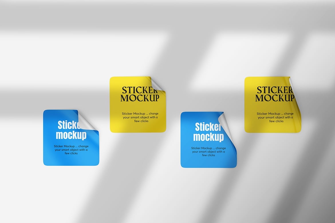 Kit Graphique #285721 Sticker Mockup Divers Modles Web - Logo template Preview