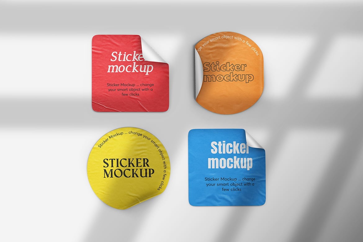 Kit Graphique #285746 Sticker Mockup Divers Modles Web - Logo template Preview
