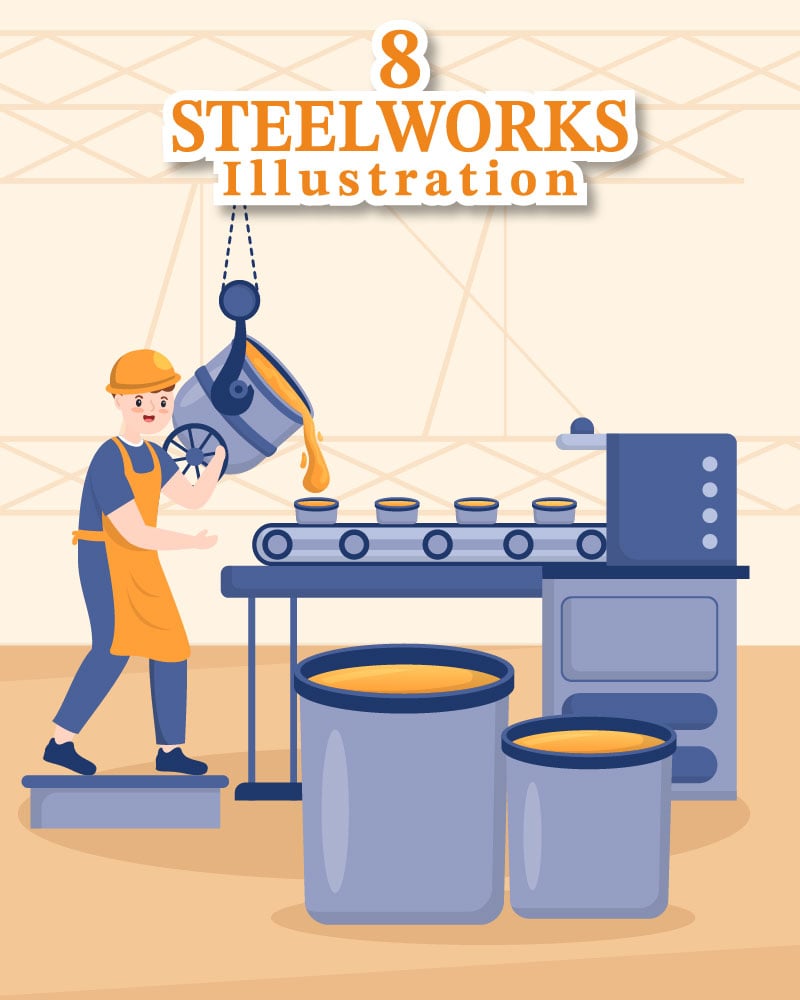 Template #285756 Works Steelworks Webdesign Template - Logo template Preview
