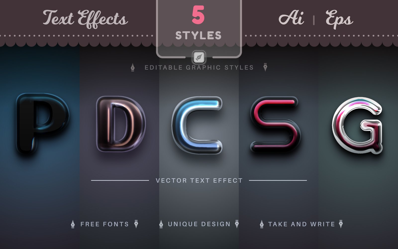 Kit Graphique #285758 Effet Font Web Design - Logo template Preview