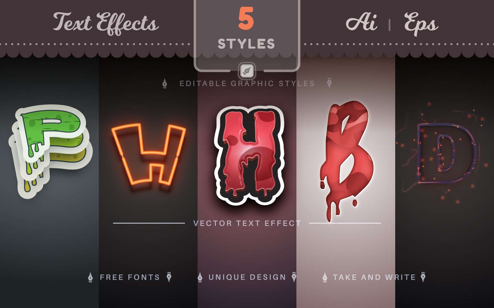 Kit Graphique #285762 Effet Font Web Design - Logo template Preview