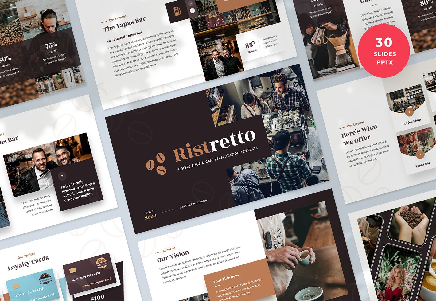 Coffee Shop and Cafe Presentation PowerPoint Template
