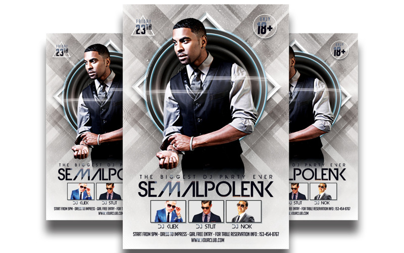 Dj Party - Flyer Template #11 Corporate Identity