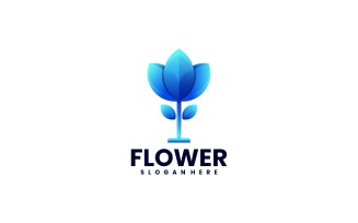 Flower Gradient Logo Style 1