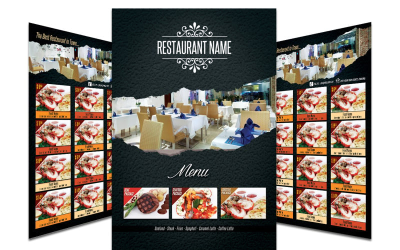 Restaurant Menu - FLyer Template #10 Corporate Identity