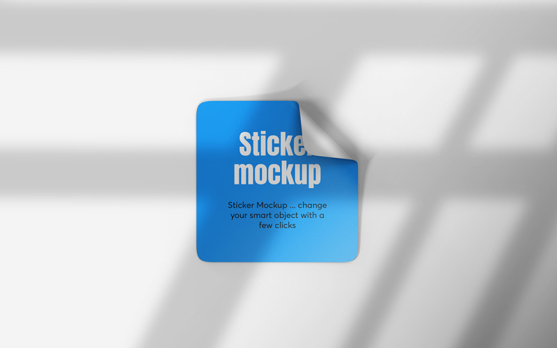 Square Sticker Mockup Vol 01 Product Mockup