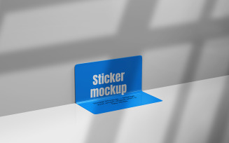 Square Sticker Mockup Vol 04