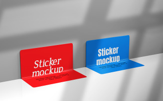 Square Sticker Mockup Vol 05
