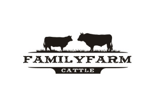 Vintage Angus Cattle, Livestock Logo Design Inspiration
