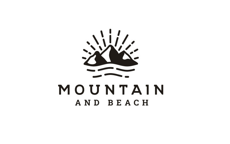 Vintage Hipster Mountain Adventure Logo Design Logo Template