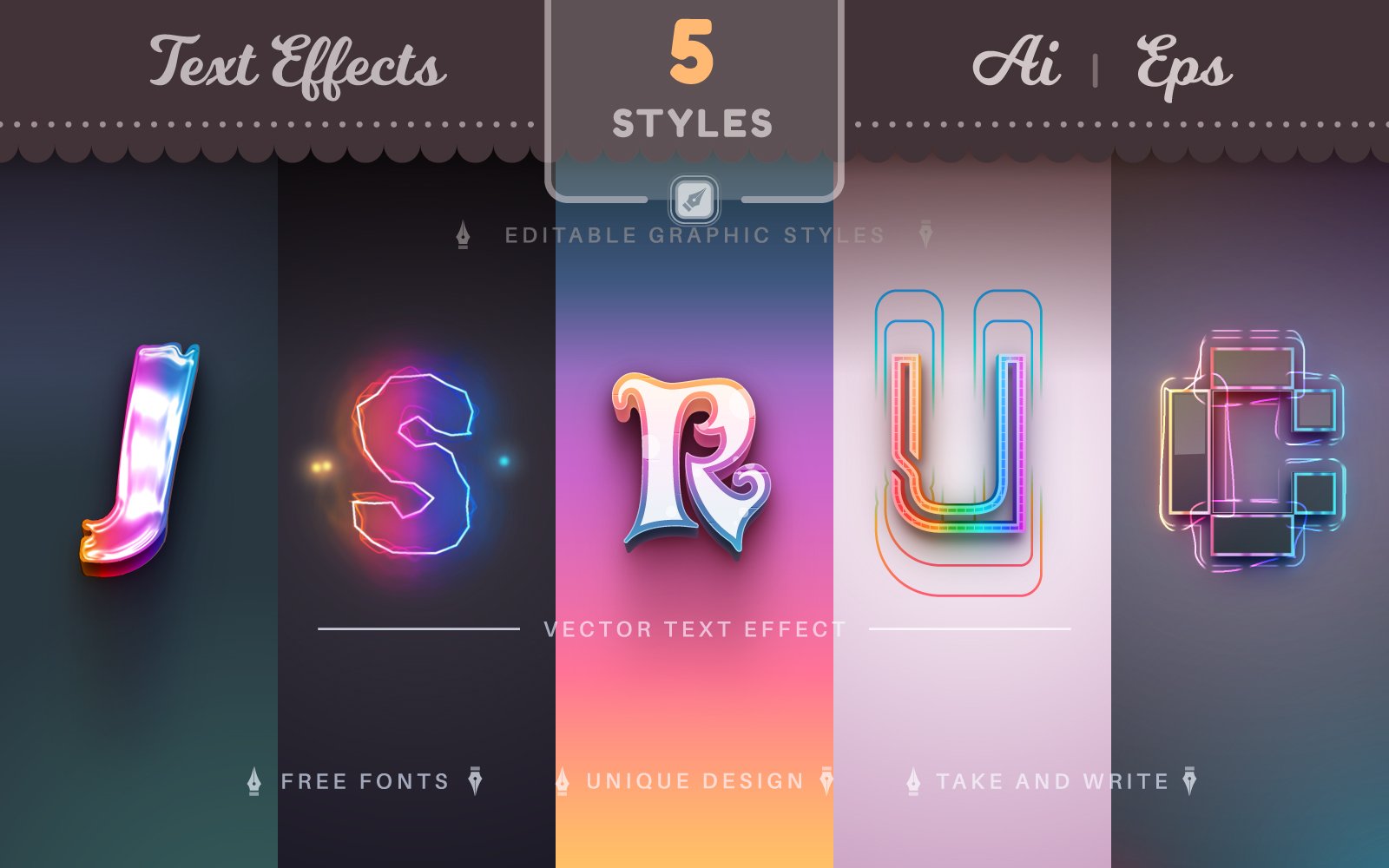 Kit Graphique #285852 Effet Font Web Design - Logo template Preview