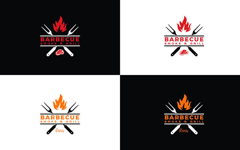 Kit Graphique #285872 Meat Grill Divers Modles Web - Logo template Preview