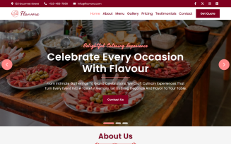 Flavvora - Catering Service HTML5 Landing Page Template