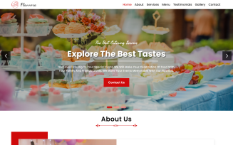 Flavvora - Catering Service HTML5 Landing Page Template