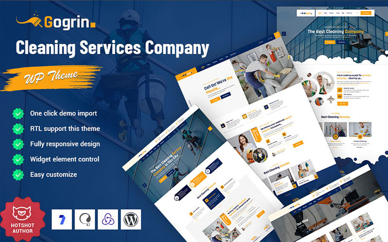Gogrin - Cleaning Service WordPress Theme