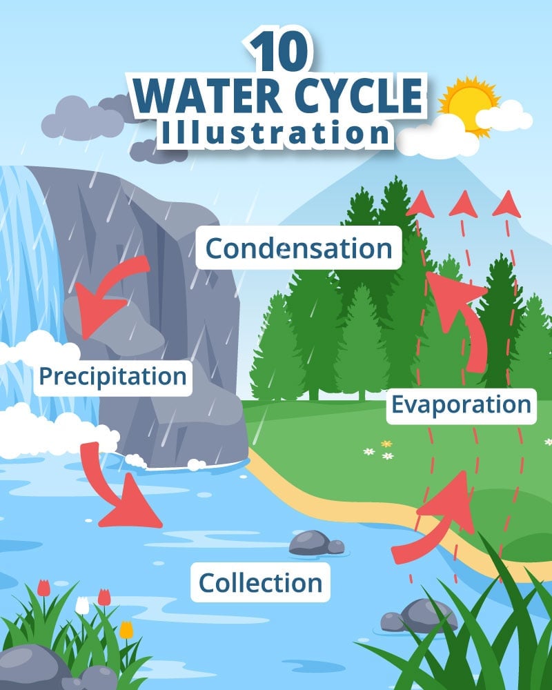 Kit Graphique #285924 Water Cycle Divers Modles Web - Logo template Preview