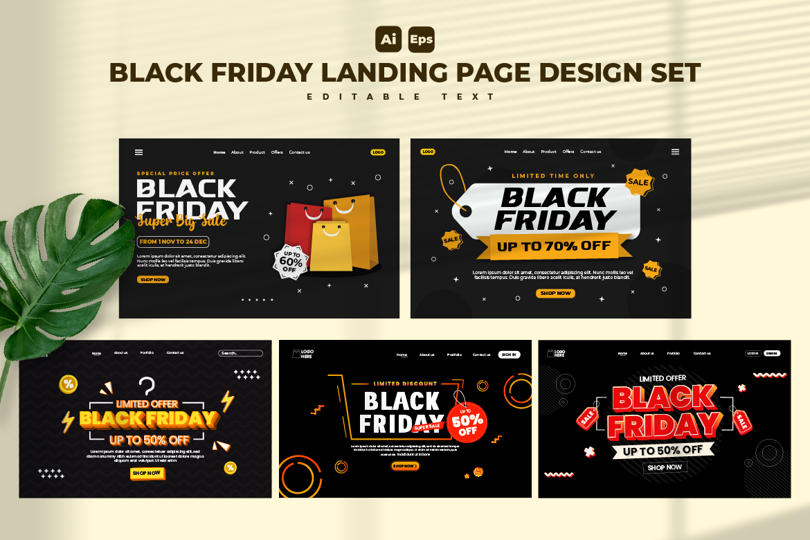 Black Friday Landing Page Design V1