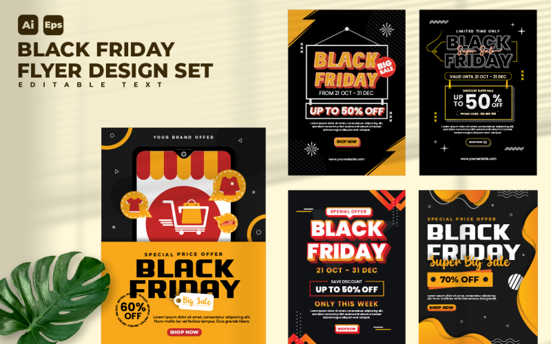 Black Friday Flyer Design Template V3 Corporate Identity
