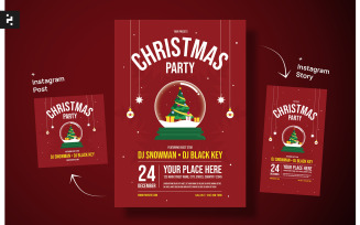 Christmas Party Template Flyer