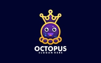 Octopus Line Art Logo Design
