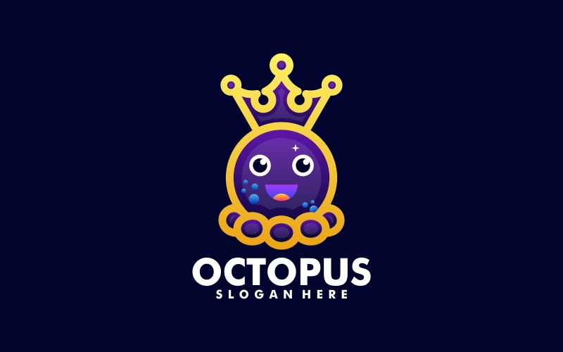 Octopus Line Art Logo Design Logo Template
