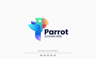 Parrot Gradient Colorful Logo 5